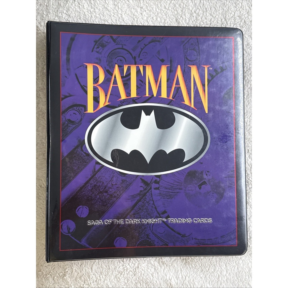 1994 SkyBox Batman Saga of Dark Knight Complete Set 1-100 + B1 B2 B4 B5 Binder